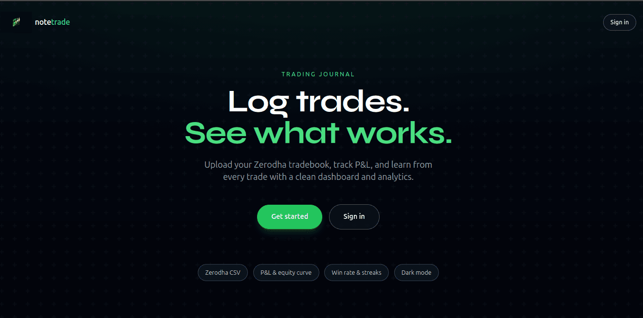 NoteTrade dashboard preview
